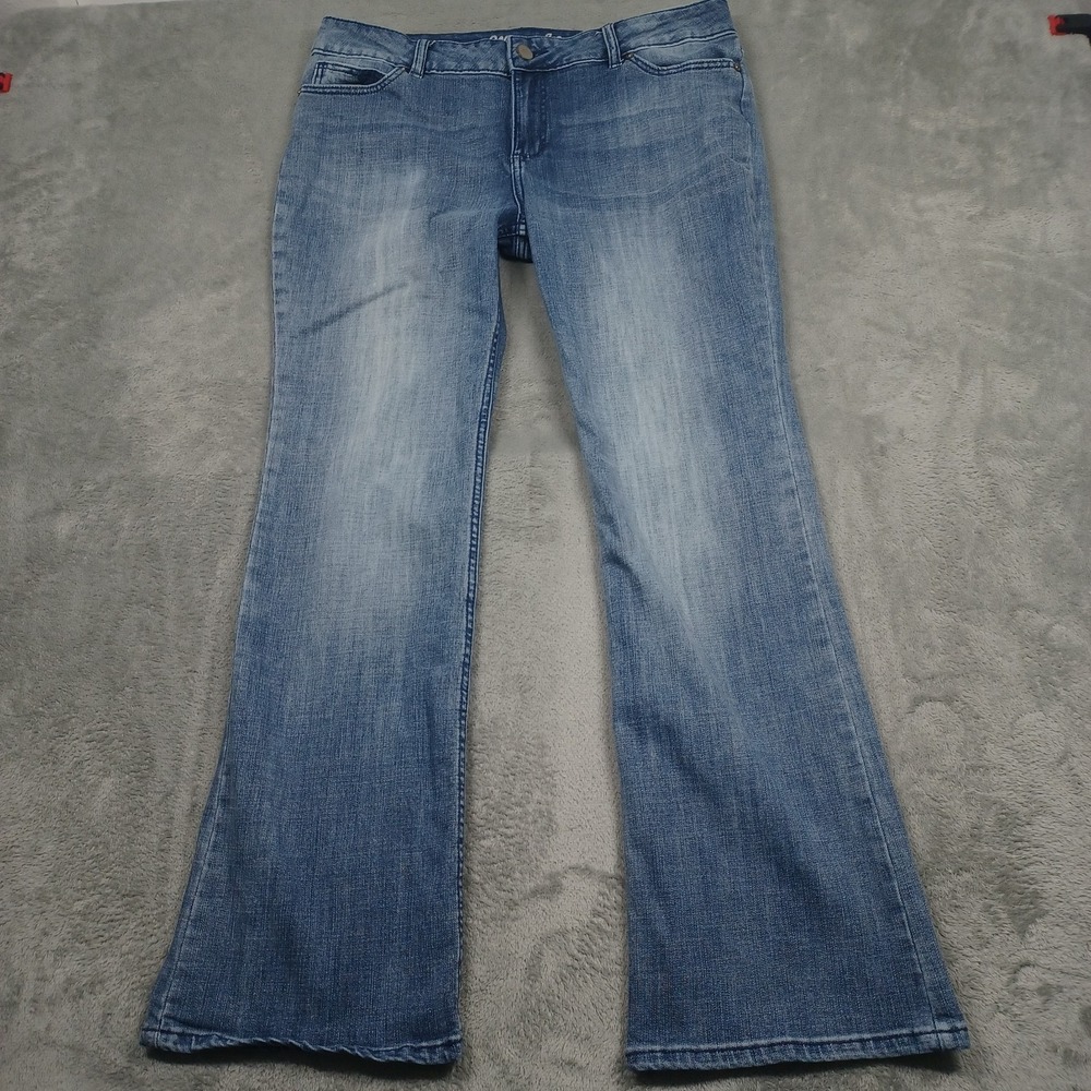 Wrangler Jeans Womens 15‎ Blue Denim Bootcut Western Workwear Casual
